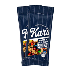 Kar’s front packaging showing box of 18 individual 1.5 oz packs, convenient for stocking