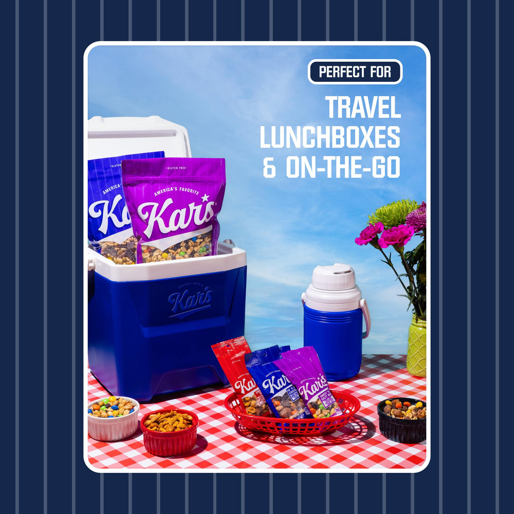 Kar’s pack in hand illustrating 1.5 oz single-serve scale and portability