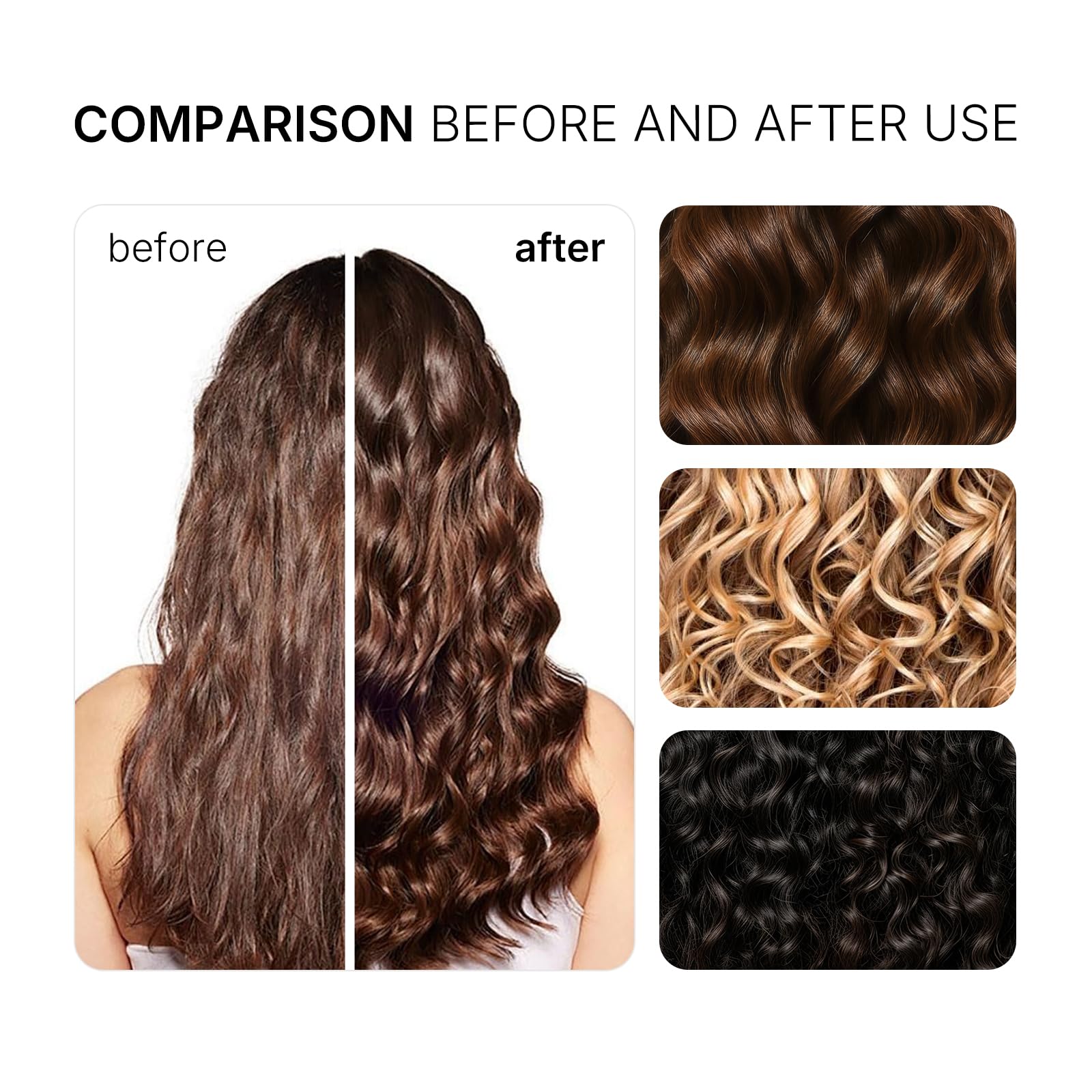 Karseell en salón con estilista usando crema en cabello rizado