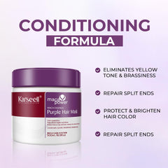 Karseell being applied in shower to mid-lengths and ends offering controlled toning and conditioning
