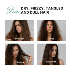 Karseell application on damp hair demonstrates even coverage and reduced frizz