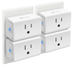 Kasa Smart front view showing compact plug saving outlet space