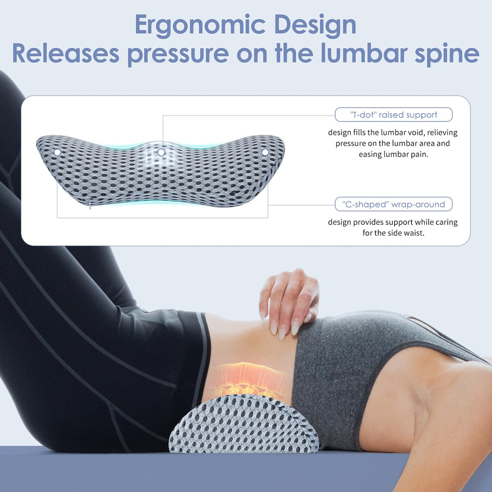 kasney corte lateral de la espuma viscoelástica que adapta la curva lumbar