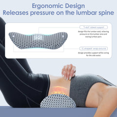 kasney corte lateral de la espuma viscoelástica que adapta la curva lumbar