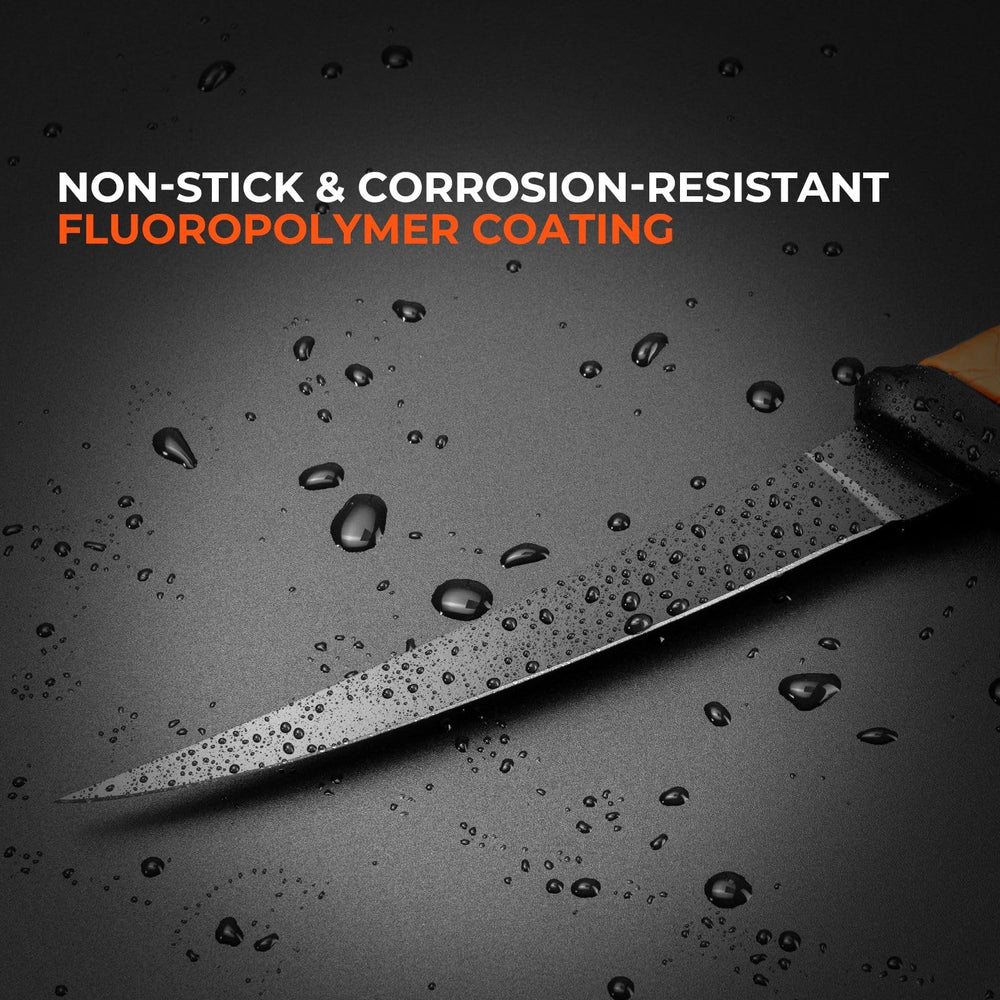 KastKing fillet knife held in hand for scale, comfortable ergonomic control