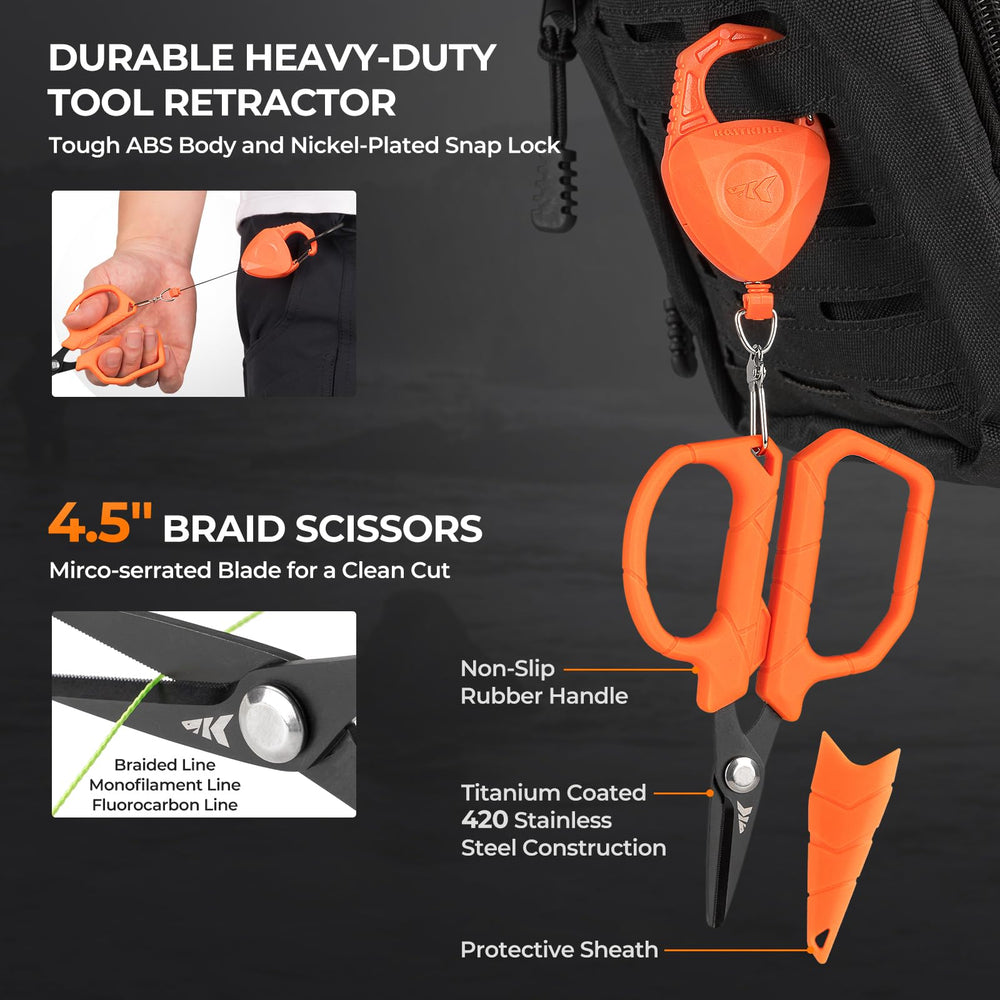 KastKing floating lip gripper shown keeping tool buoyant and secure