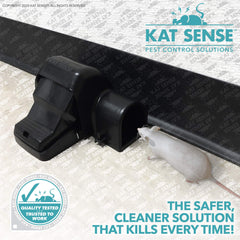 Kat Sense colocada junto a una pared interior demostrando uso doméstico seguro