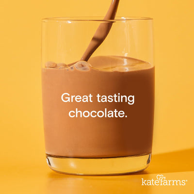 KATE FARMS lateral con información nutricional clara y aporte calórico