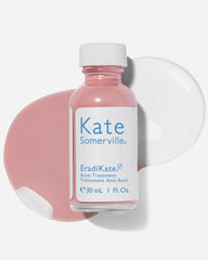 Kate Somerville EradiKate front bottle view showing compact design and quick-spot benefit