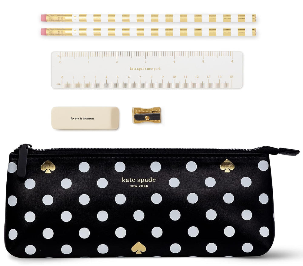 kate spade new york estuche frontal con lunares, elegante y práctico