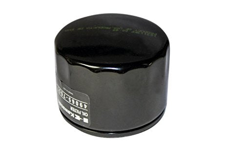 Kawasaki filtro de aceite frontal mostrando ajuste preciso y protección del motor