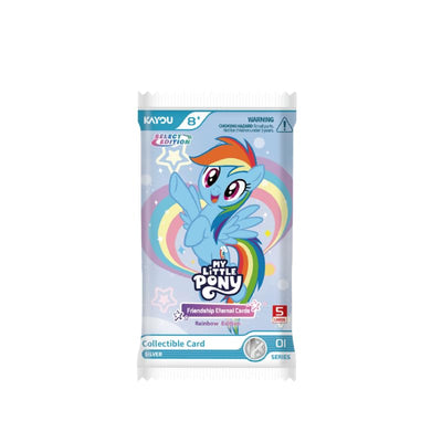 Kayou sobre abierto con 5 cartas visibles y sorpresa coleccionable