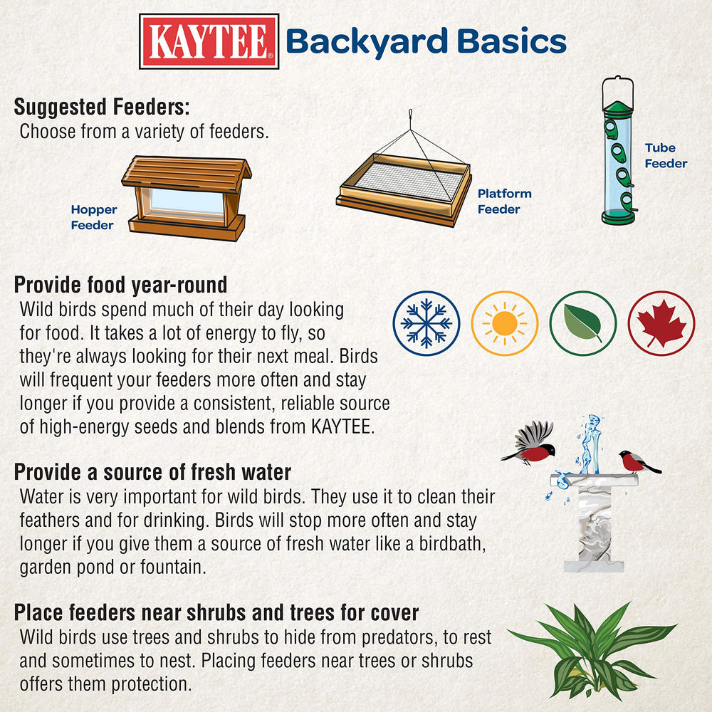 Kaytee jardín con comedero y observador, hábitat natural favorecido