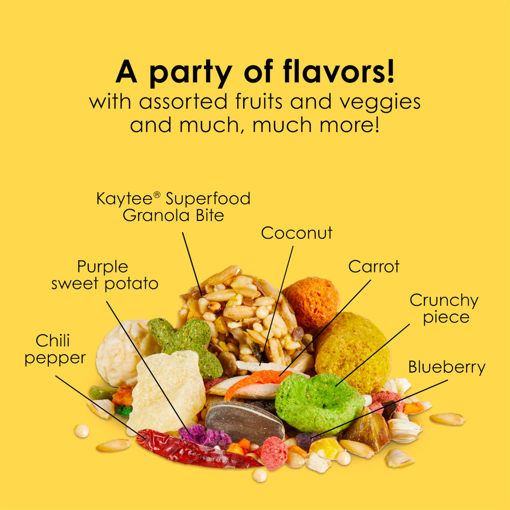 Kaytee etiqueta nutricional que muestra fortificación útil para equilibrio