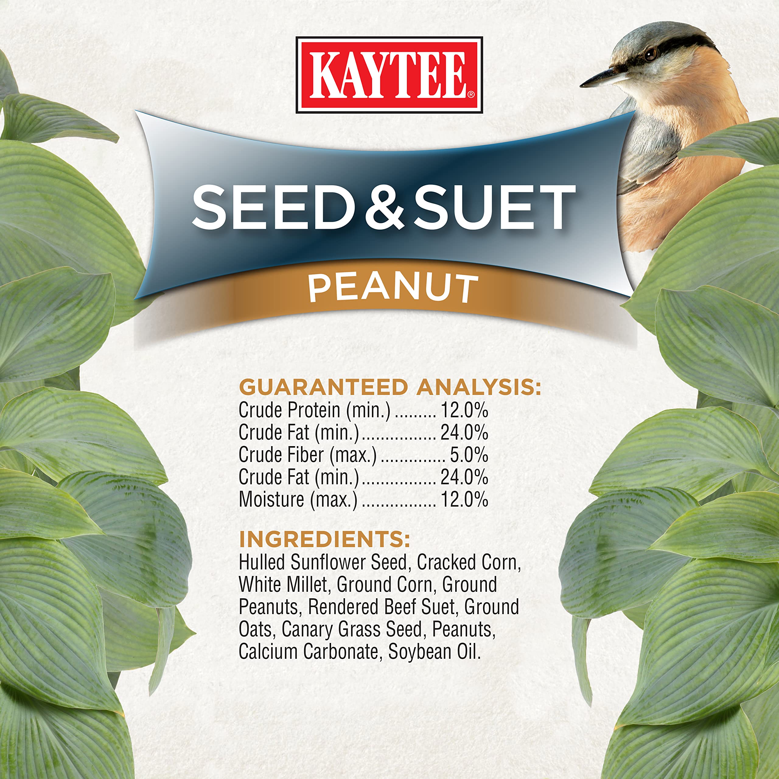Kaytee mezcla en comedero de plataforma atrayendo varias aves