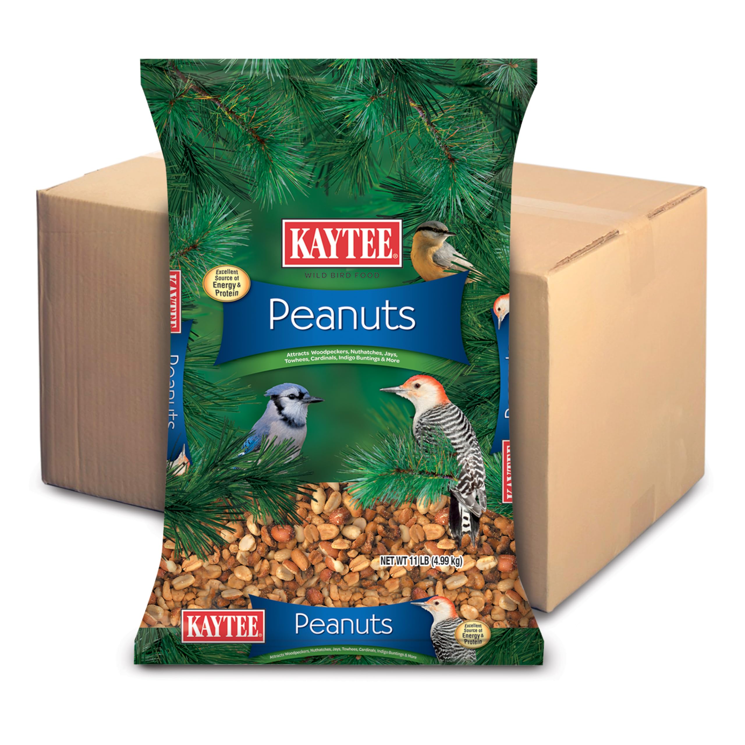 Kaytee paquete frontal mostrando el diseño y la marca para atraer aves