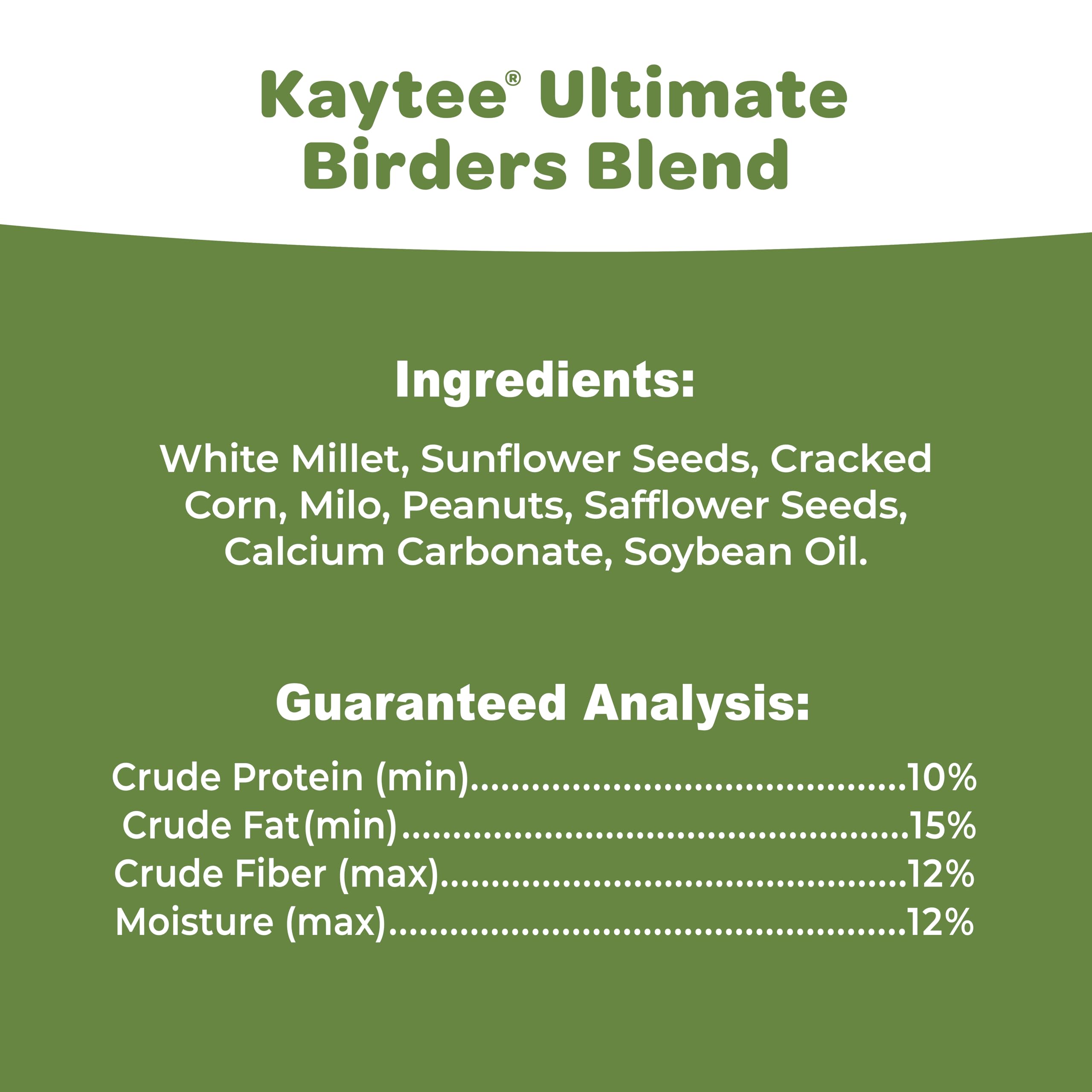 Kaytee hand holding bag showing scale and convenient 9.75 lb size