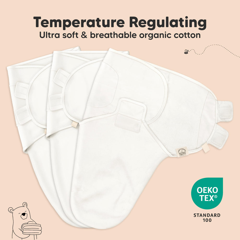 KeaBabies detalle del cierre velcro, ajuste seguro y delicado para la piel