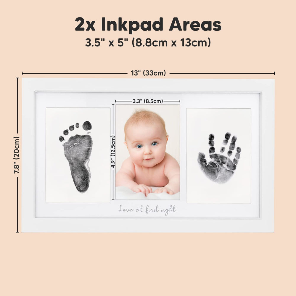 KeaBabies detalle del marco de madera y cristal protege la huella