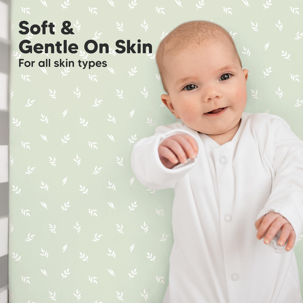 KeaBabies banda elástica SnugFit en primer plano, sujeta el colchón
