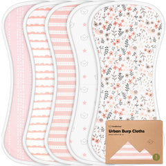 KeaBabies paquete frontal Sweet Charm mostrando 5 paños absorbentes