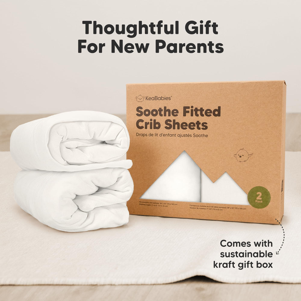 KeaBabies size scale with hand showing mattress depth compatibility