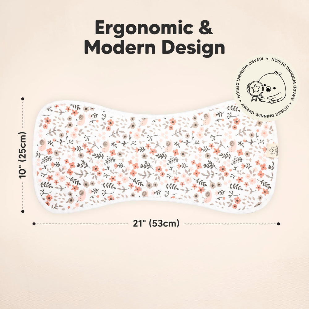 KeaBabies textura de algodón orgánico cercana, suave al tacto