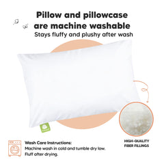 KeaBabies almohada en uso en cuna, ideal para siestas y viajes