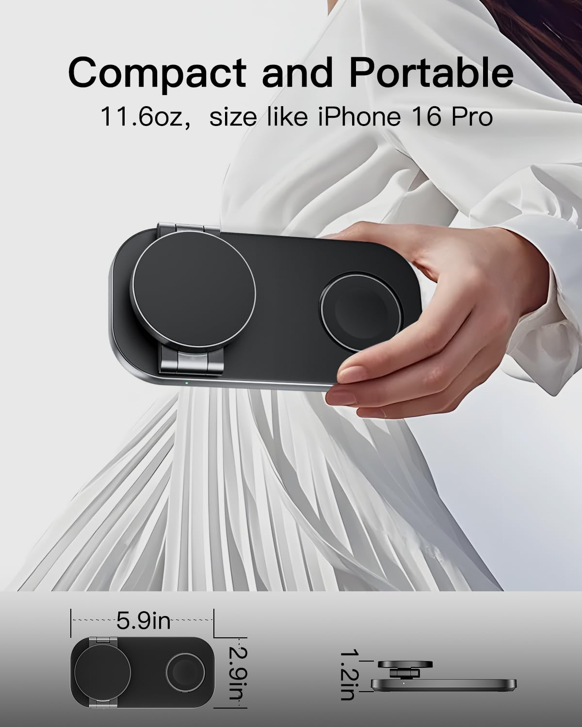 KEEPRO adaptador USB‑C 20W y cable incluidos listos para carga rápida