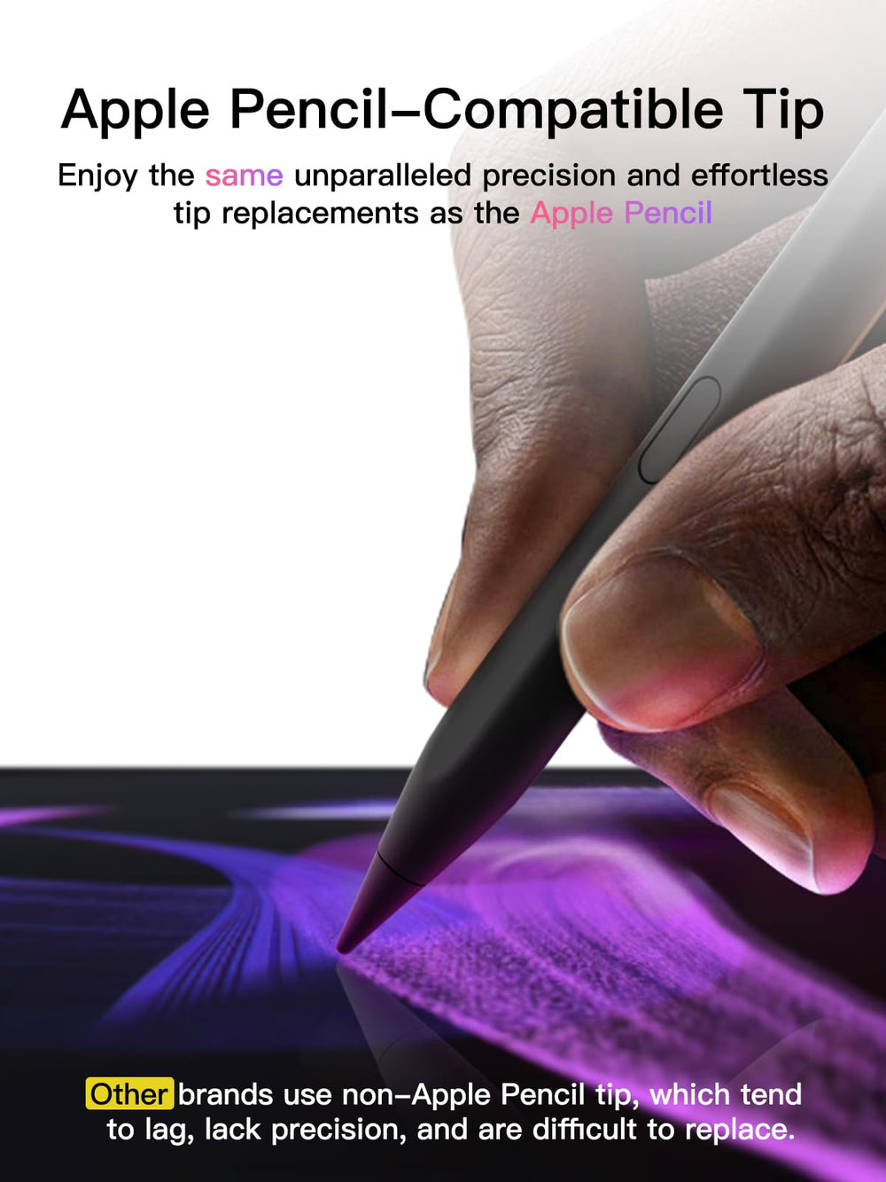 KEEPRO stylus detalle de textura corporal para agarre cómodo