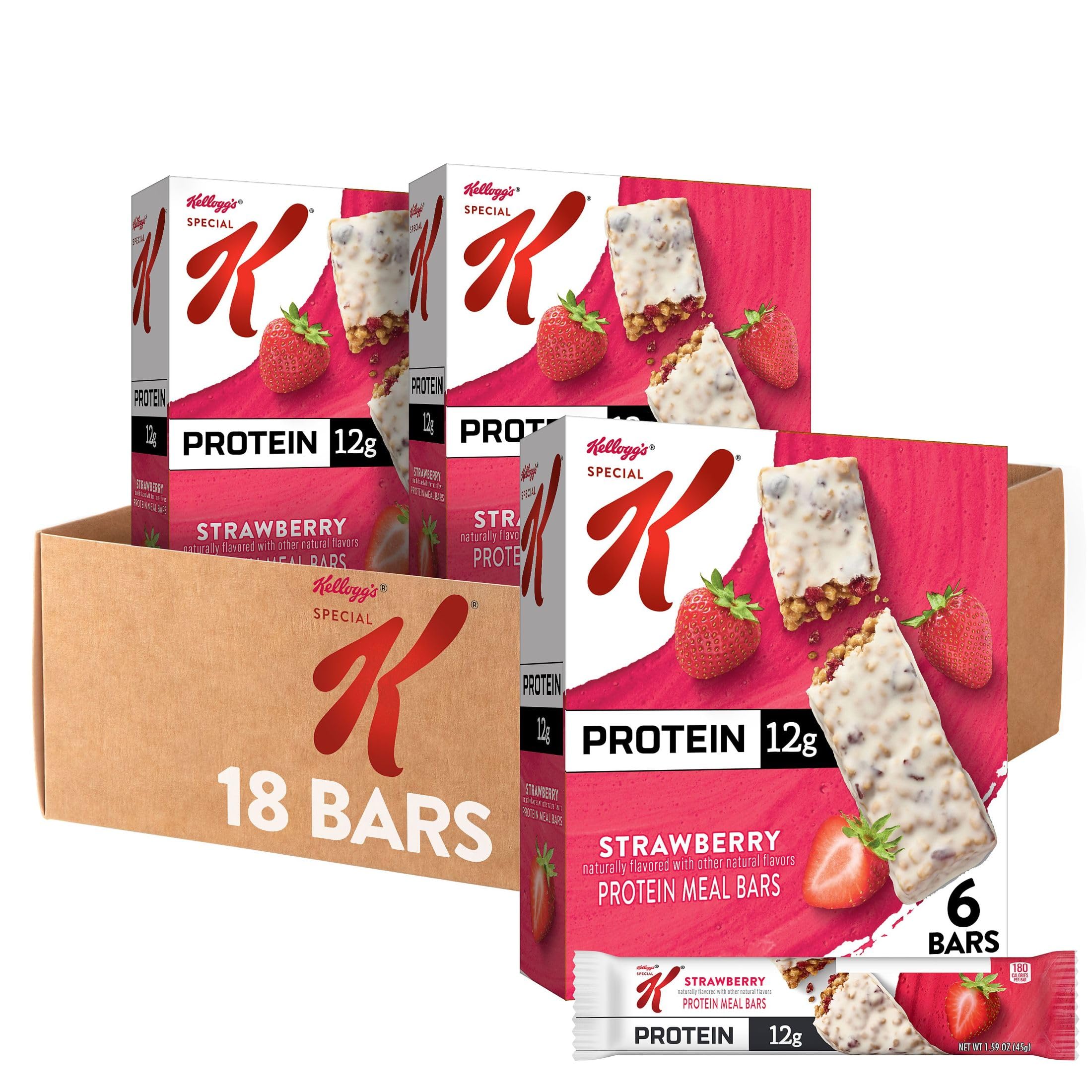 Kellogg's Special K presentación frontal mostrando cajas, conveniencia inmediata