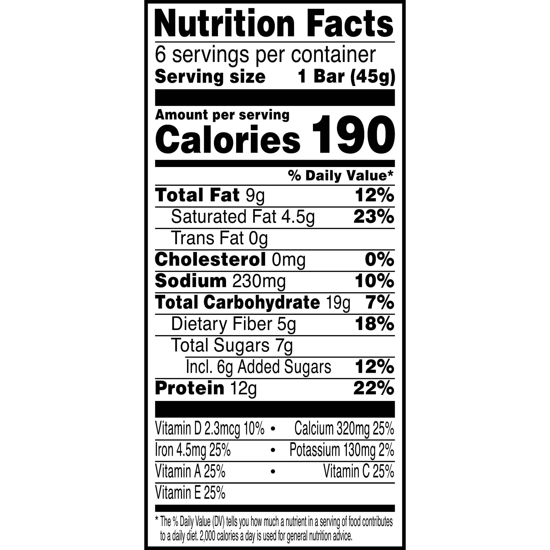 Kellogg's Special K ingredientes principales: cacahuate, chocolate y fibra visible