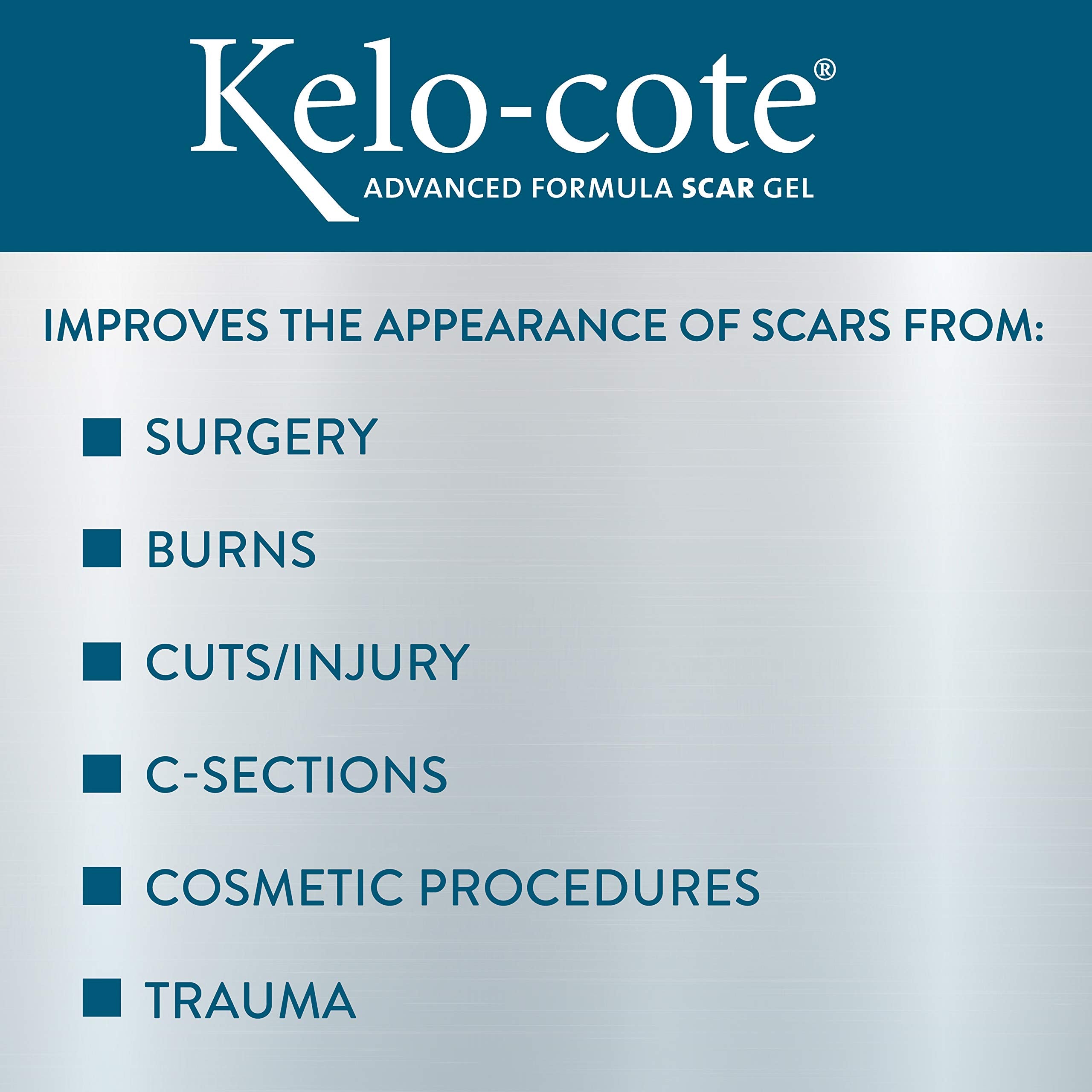 KELO-COTE gel texture close-up showing smooth silicone consistency for even coverage