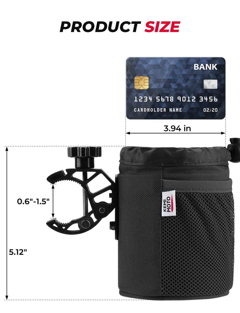 KEMIMOTO mesh pockets holding phone and keys for organized storage benefit