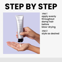 Kenra Perfect Blowout 5 junto a una regla para comparar tamaño de 5 fl oz, ideal para viajar