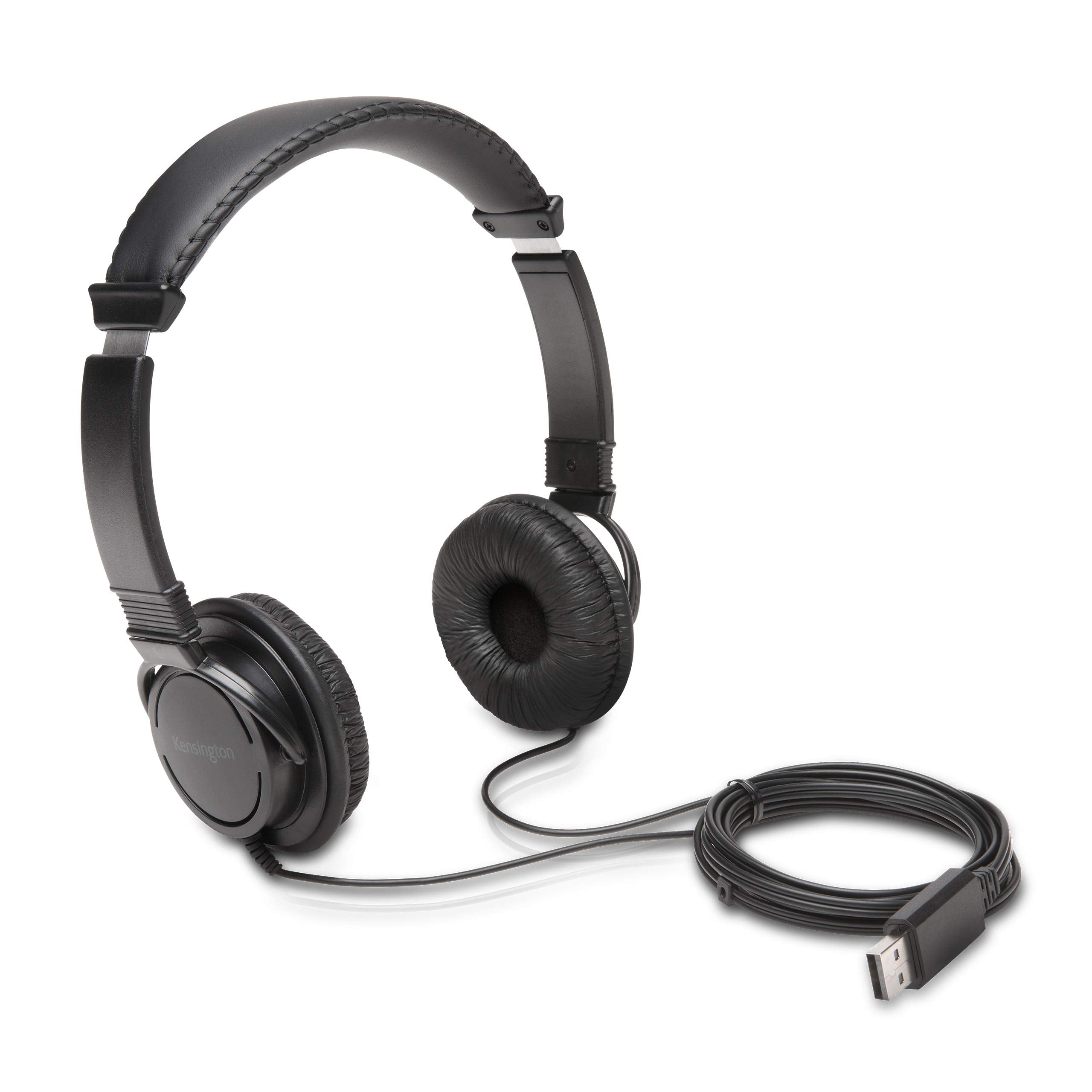 Kensington vista frontal del auricular on-ear mostrando diseño compacto y comodidad