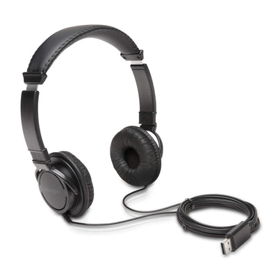 Kensington vista frontal del auricular on-ear mostrando diseño compacto y comodidad