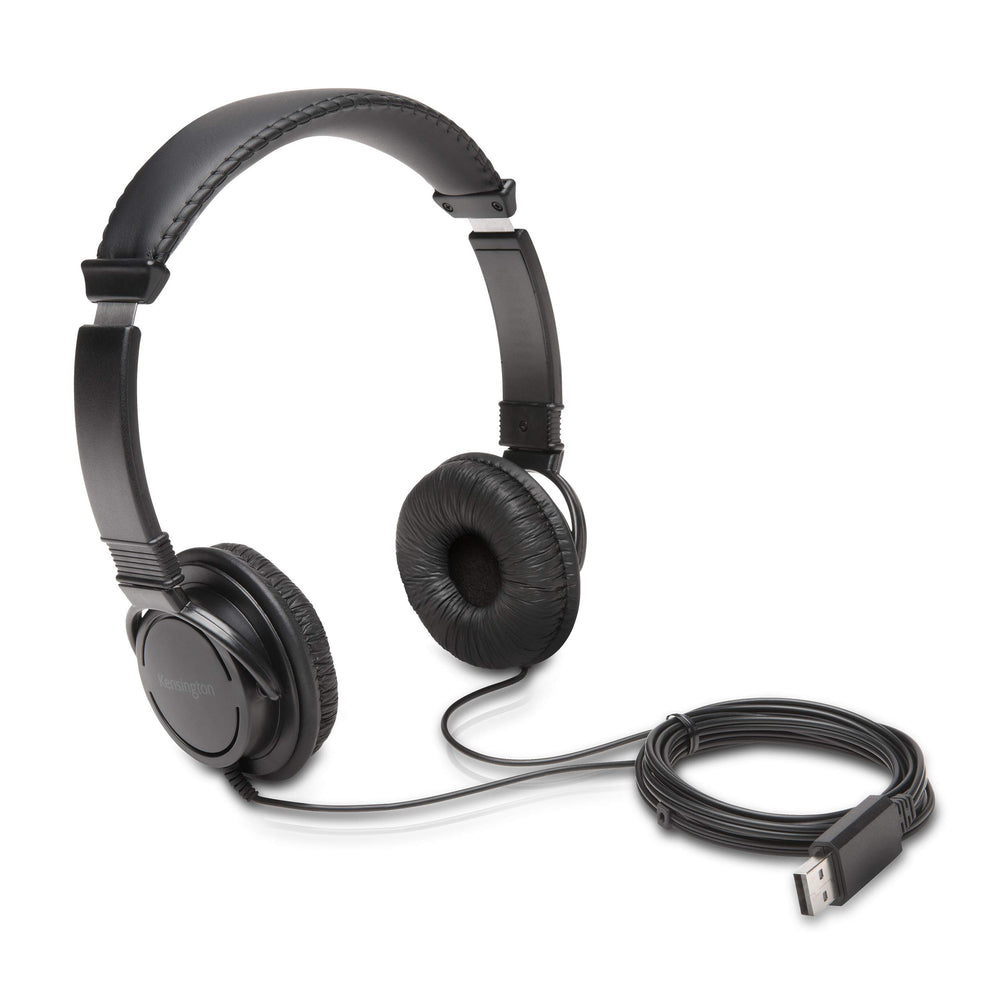 Kensington vista frontal del auricular on-ear mostrando diseño compacto y comodidad