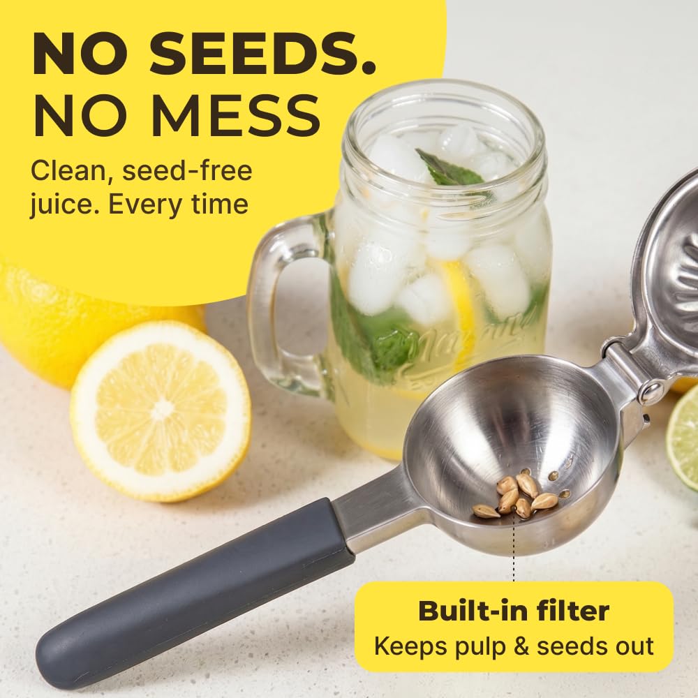 KENSINGTON LONDON exprimidor en acción extrayendo jugo con mínima fuerza