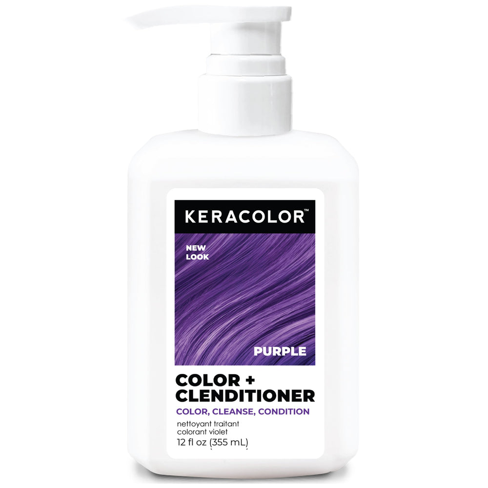 KERACOLOR envase frontal morado mostrando la presentación y beneficio de color inmediato