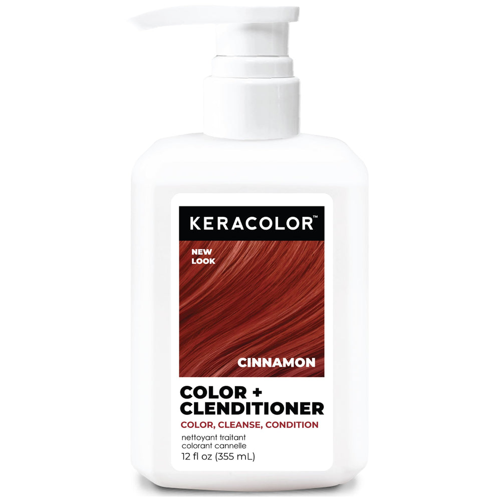 KERACOLOR envase frontal Cinnamon mostrando color y volumen