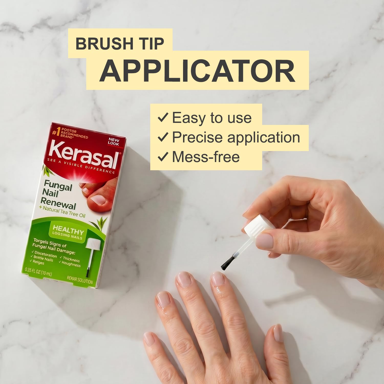 Kerasal etiqueta del envase mostrando ingredientes clave y beneficios