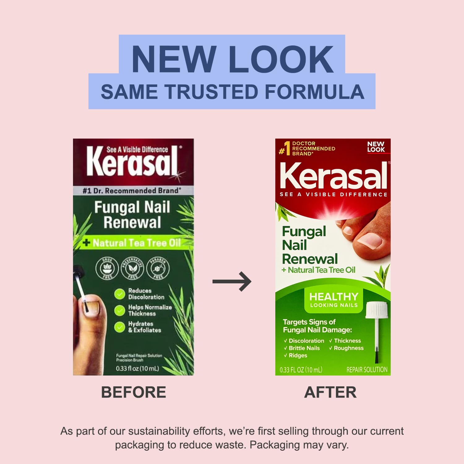 Kerasal aceite de árbol de té e ingredientes naturales revitalizantes