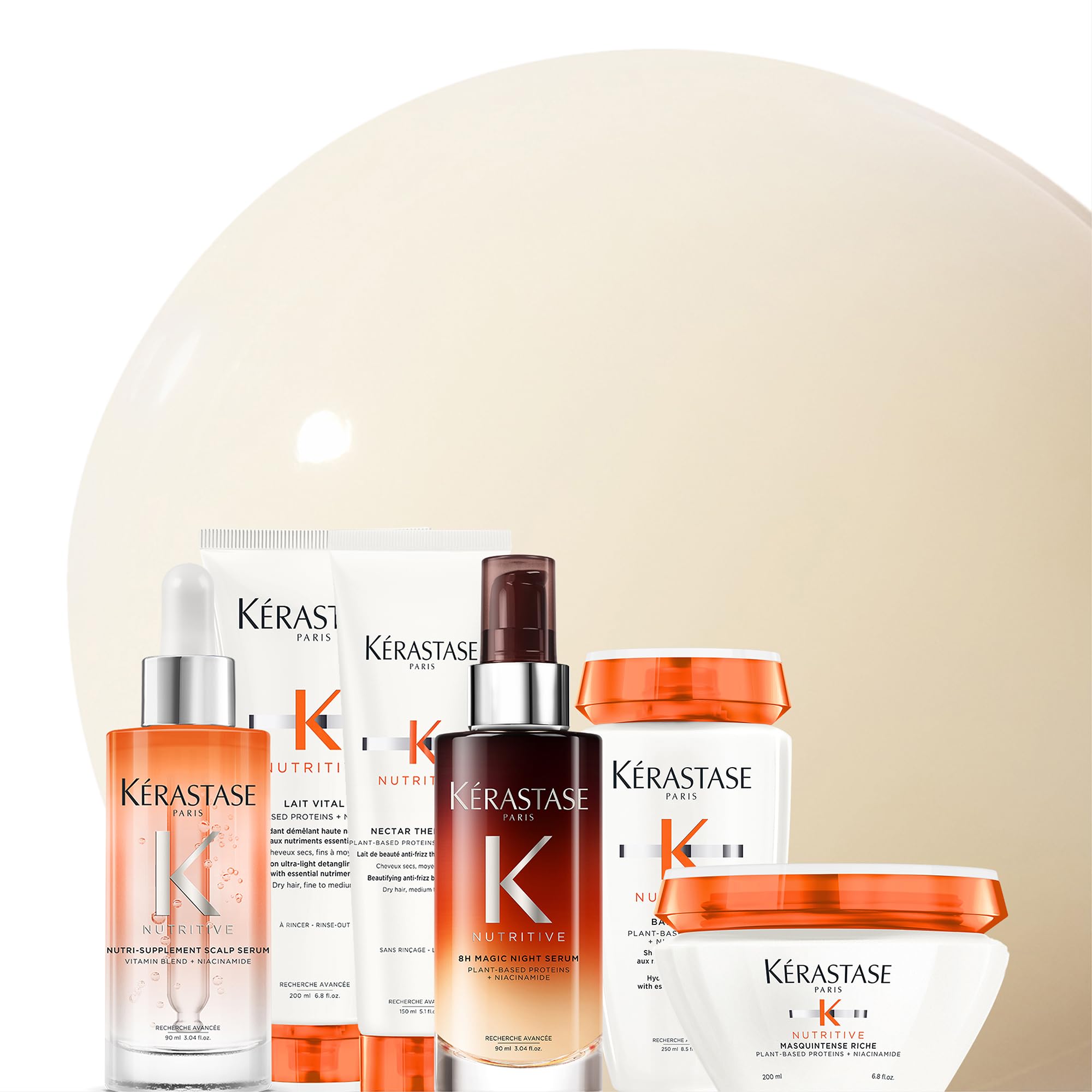 KÉRASTASE Lait Vital proteínas vegetales y niacinamida en primer plano