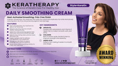 KERATHERAPY pump dispense detail demonstrating controlled application and minimal waste