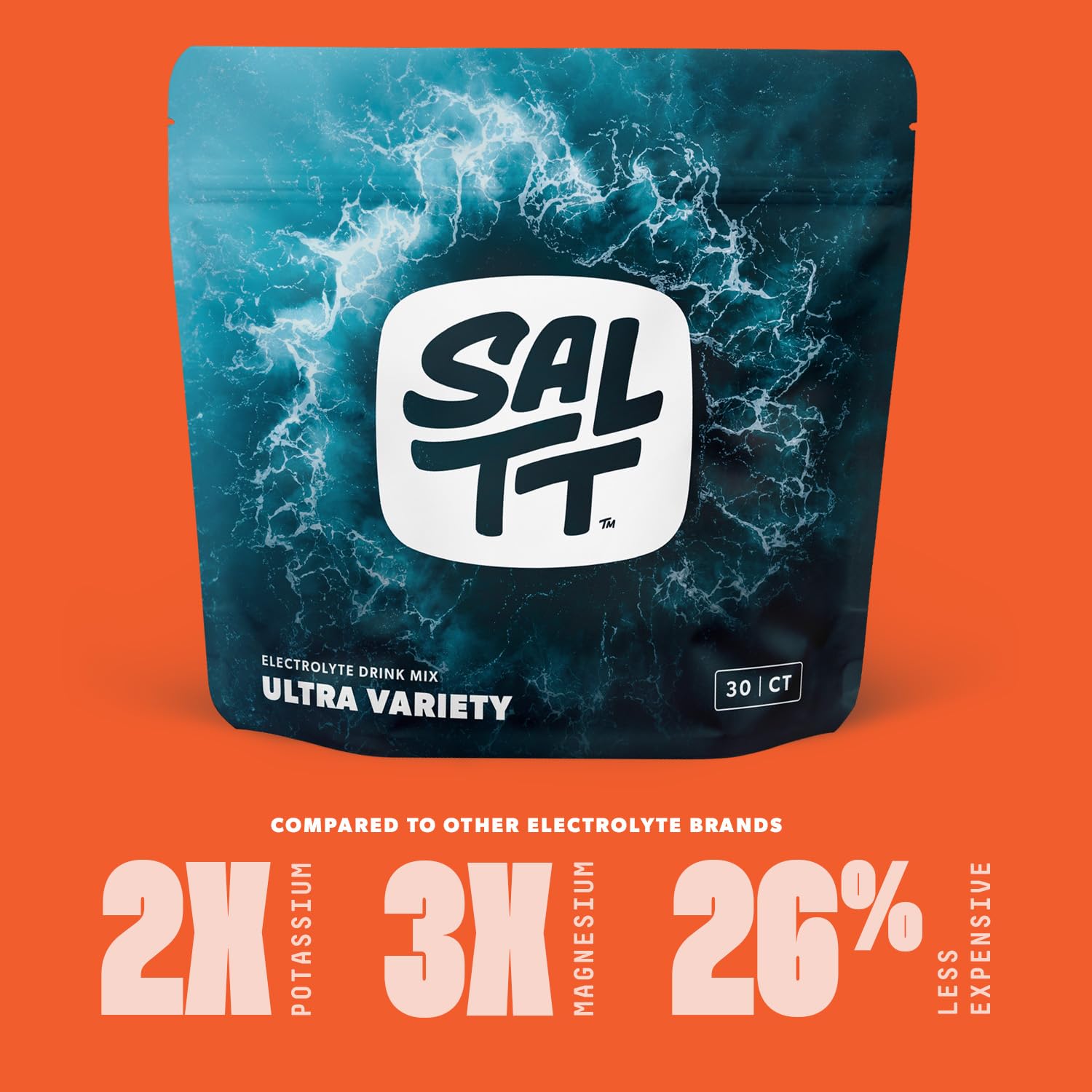 Keto Chow SALTT primer plano del polvo sin grumos, mezcla fácil y pura