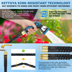 KETTOYA hose outer texture close-up showing durable protective fabric