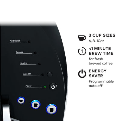 Keurig detalle de cápsula K-Cup listo para insertar y preparar bebida