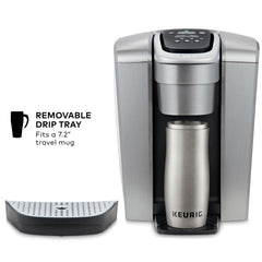 Keurig K-Elite brewing iced coffee over ice for full-flavored chilled beverages quickly