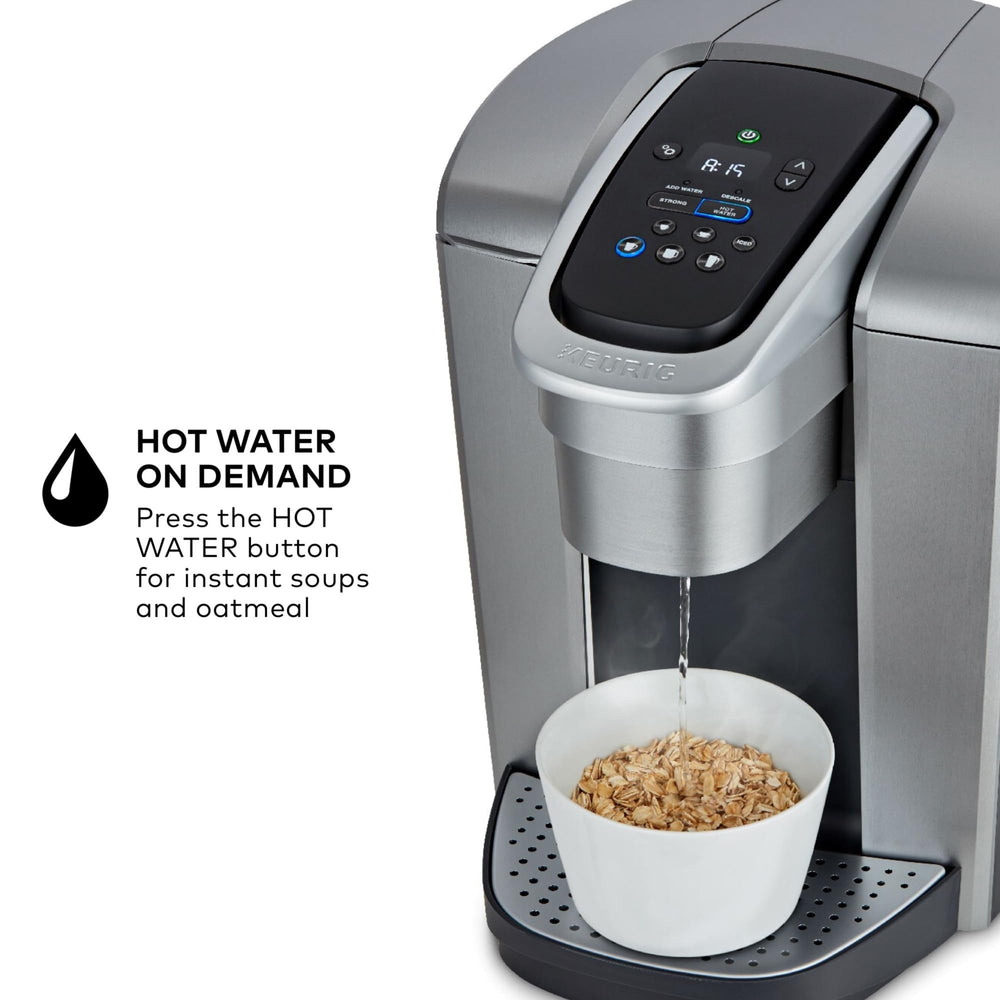 Keurig K-Elite water filter and handle included to improve taste and reduce impurities